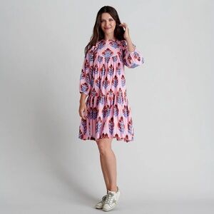 Pink Chicken Bubblegum Flower Brayden Dress | Size Small